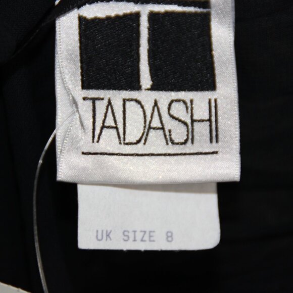 Tadashi Pants Women's US 6 Rayon Black Wide Leg Lace Overlay Pants Dressy - Picture 11 of 14